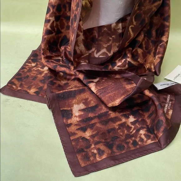 Vintage multicolored Adrienne Landau silk scarf